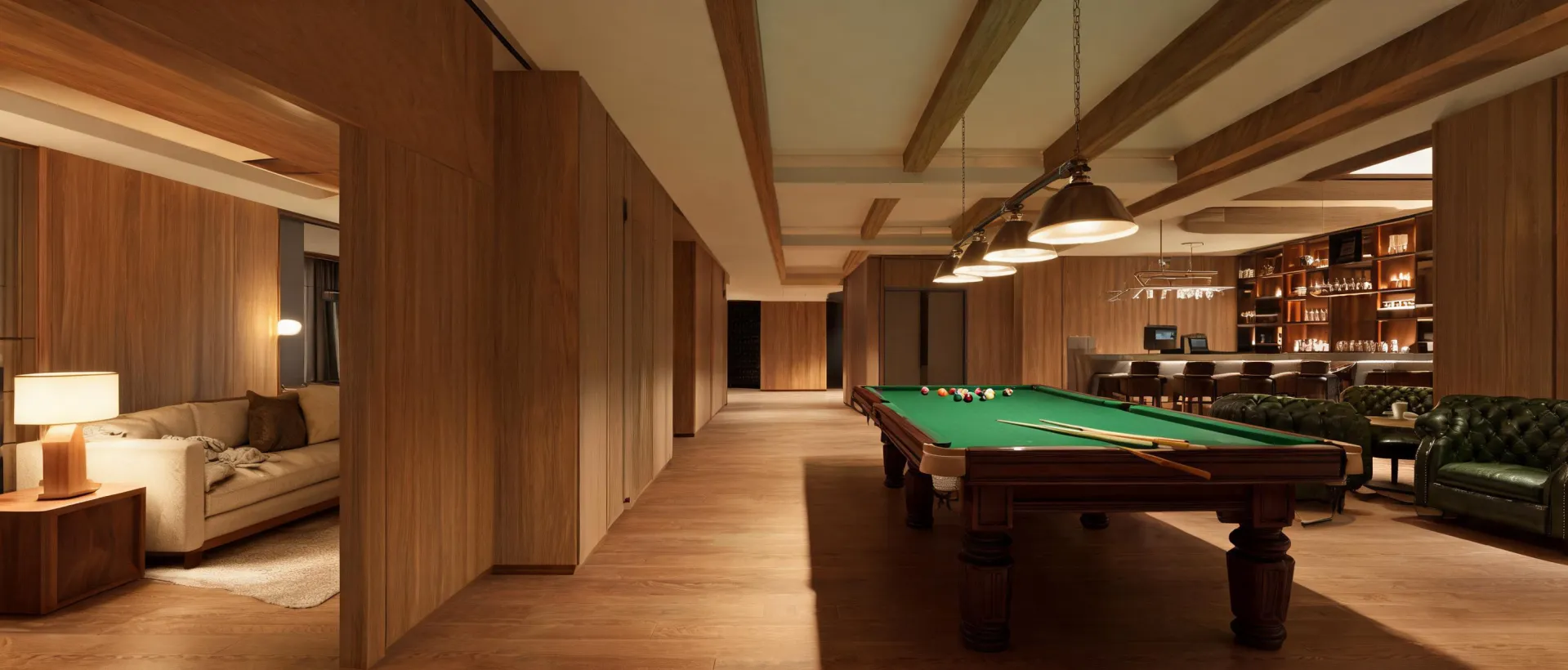 Billiards table across residential and hospitality settings